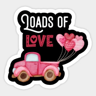 Loads Of Love Car Cute Valentines Day Car Toddler Boys Sticker